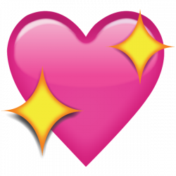 Sparkling Pink Heart Emoji - Add a romantic touch to your messages ...