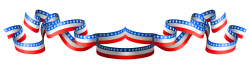 USA Flag Band Decoration PNG Clipart | Gallery Yopriceville - High ...