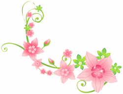 Pink Floral Decoration PNG Clip-Art Image | Gallery Yopriceville ...