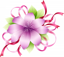 Clipart Pink Flowers | FLOWERS | Pinterest | Flower images, Flower ...
