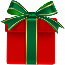 Red Gift Box with Green Bow PNG Clip Art Image | Gallery ...