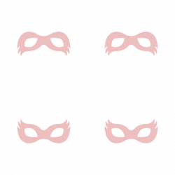 Girly Superhero Masks in Dusty Pink fabric - ajoyfulriot - Spoonflower