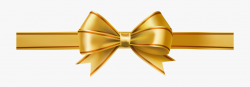 Ribbon Clipart Glitter - Gold Bow Transparent Background ...