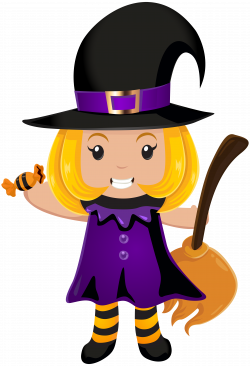 Halloween Little Witch PNG Clip Art Image | Gallery Yopriceville ...