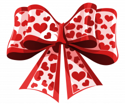 Valentine Red Heart Bow PNG Clipart Picture | Gallery Yopriceville ...