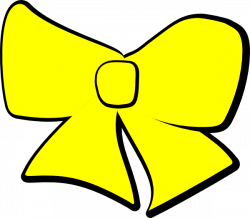 Yellow Bow Clip Art at Clker.com - vector clip art online, royalty ...