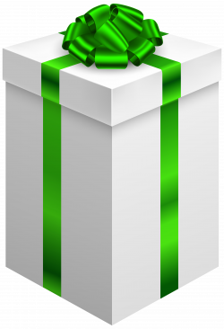 Gift Box with Green Bow PNG Clipart - Best WEB Clipart
