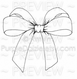 Large Silk Bow Printable Color Page Tattoo Design Line ...