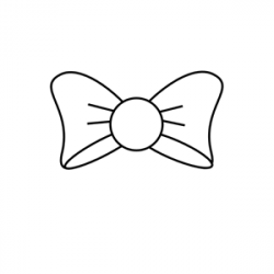 Bow Outline clipart, cliparts of Bow Outline free download ...