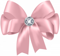 Beautiful Pink Bow with Diamond PNG Clip Art | Gallery Yopriceville ...