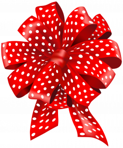 Red Dotted Bow PNG Clipart - Best WEB Clipart