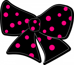 Bow With Polka Dots Clip Art at Clker.com - vector clip art online ...