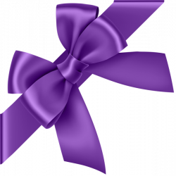 Purple Corner Bow Transparent Clip Art Image | Clippart. | Pinterest ...