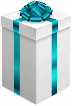 Gift Box with Blue Bow PNG Clipart - Best WEB Clipart