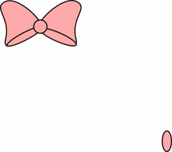 Pink Bow Black Trim Clip Art at Clker.com - vector clip art online ...