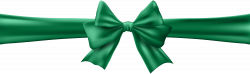 Green Bow with Ribbon Clip Art Image | Gallery Yopriceville - High ...