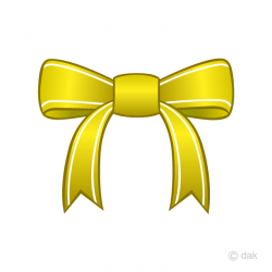 Yellow Bow Clipart Free Picture｜Illustoon