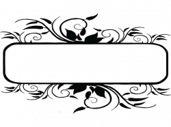 Black and white Clip art - Black pattern text box material png 720 ...