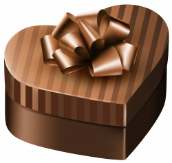 Luxury Gift Box Brown Heart PNG Clipart Image | Gallery ...