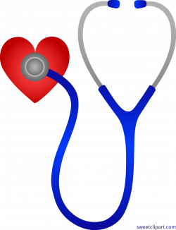 Doctors Stethoscope With Heart Clip Art - Sweet Clip Art