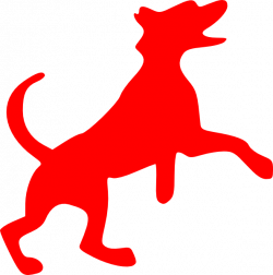 Red Dog Dancing Clip Art at Clker.com - vector clip art online ...
