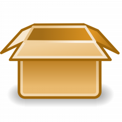 Clipart - Empty cardboard box