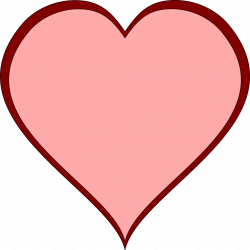 Heart-shaped clipart open heart - Pencil and in color heart-shaped ...