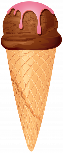 Chocolate Ice Cream Cone PNG Clip Art - Best WEB Clipart