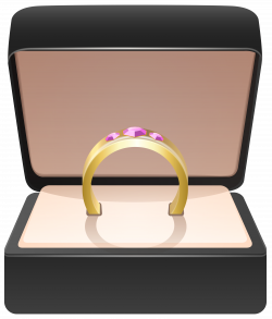 Gold Ring in Box PNG Clip Art Image | Gallery Yopriceville - High ...