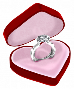 Diamond Ring in Heart Box PNG Clipart Picture | Gallery ...