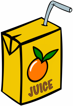 Clipart - Orange Juice Box Drink