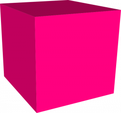 Pink Cube Clip Art at Clker.com - vector clip art online, royalty ...