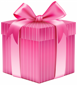 Pink Striped Gift Box PNG Clipart Picture | Gallery Yopriceville ...