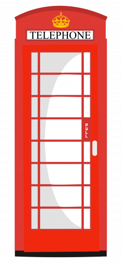 Clipart - Red Telephone Box