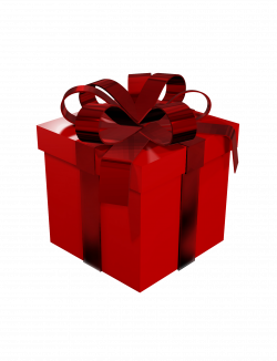 Red Gift Box Clipart