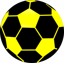 Black And Yellow Soccer Ball Clip Art at Clker.com - vector clip art ...