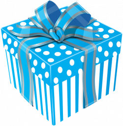 Cute Blue Gift Box Transparent PNG Clip Art Image | Gallery ...