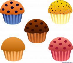 Muffins Assorted Set Clip Art - Sweet Clip Art