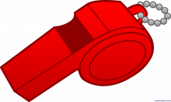 Whistle Red Clip Art - Sweet Clip Art