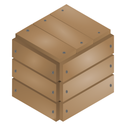 OnlineLabels Clip Art - Wood Box