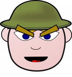 Clipart - Angry Soldier Boy