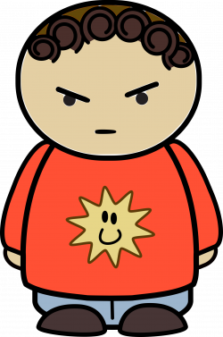 Clipart - mix and match character jordan angry front