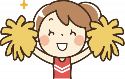 OnlineLabels Clip Art - Cheerleader