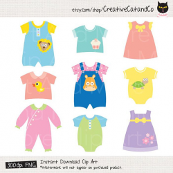 Baby Clothes Clipart Clip Art, Cute Baby Dress, Children ...