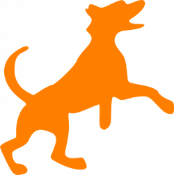 Orange Dog Dancing Clip Art at Clker.com - vector clip art online ...