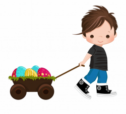 Easter Clipart Boy - Easter Egg Hunt Clipart {#3748486 ...
