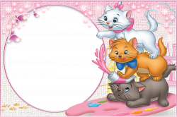 Three Cute Kittens Transparent Child Frame | Gallery Yopriceville ...
