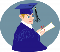 Clipart - Graduation Boy