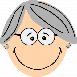 Clipart - Grey haired grandma