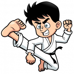 Kick Cartoon Karate Clip art - Taekwondo man 640*640 transprent Png ...